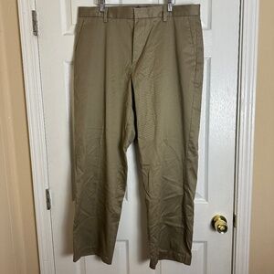 Dockers Tan D3 Classic Fit 100% Cotton Pleated Pants Men Size 36x30